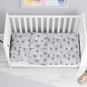 ΣΕΝΤΟΝΙΑ ΕΜΠΡΙΜΕ ΣΕΤ 3 τεμ bebe Football 520 120X160 Grey 100% Cotton