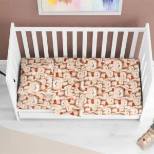 ΚΑΤΩΣΕΝΤΟΝΟ ΜΕ ΛΑΣΤΙΧΟ bebe Teddy Bear 535 0,70X1,40X0,15 Beige 100% Cotton