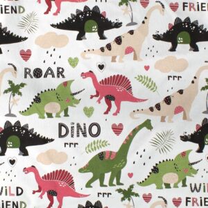 ΠΑΝΑ ΧΑΣΕ bebe Dinosaur 518 80X80 Multi-Colour 100% Cotton