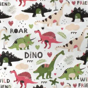ΠΑΝΑ ΧΑΣΕ bebe Dinosaur 518 80X80 Multi-Colour 100% Cotton