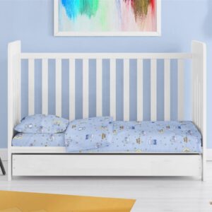 ΣΕΝΤΟΝΙΑ ΕΜΠΡΙΜΕ ΣΕΤ 3 τεμ bebe Sweet Dreams 551 120X160 Sky Blue 100% Cotton
