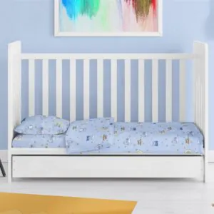 ΣΕΝΤΟΝΙΑ ΕΜΠΡΙΜΕ ΣΕΤ 3 τεμ bebe Sweet Dreams 551 120X160 Sky Blue 100% Cotton