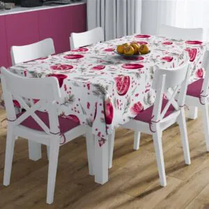 ΤΡΑΠΕΖΟΜΑΝΤΗΛΟ ΑΛΕΚΙΑΣΤΟ 140X180 Pomegranate 458 White Cott/Pol 70/30