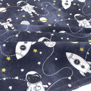 ΠΑΝΑ ΦΑΝΕΛΑ bebe Galaxy Travel 90 80X80 Blue 100% Cotton Flannel