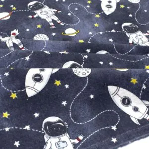 ΠΑΝΑ ΦΑΝΕΛΑ bebe Galaxy Travel 90 80X80 Blue 100% Cotton Flannel
