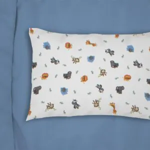 ΜΑΞΙΛΑΡΟΘΗΚΗ ΕΜΠΡΙΜΕ bebe Zoo 29 35X45 White 100% Cotton Flannel