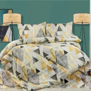 ΣΕΝΤΟΝΙΑ ΕΜΠΡΙΜΕ ΣΕΤ 3 τεμ Geometrical 333 160X240 Beige 100% Cotton Flannel