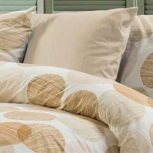 Μαξιλαροθήκη Εμπριμέ Κοραλία 465 50X70 Beige 70/30 Cott/Pol