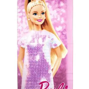 Πετσέτα Θαλάσσης Quick Dry Mattel Barbie 85 70X140 Digital Print Pink 100% Microfiber