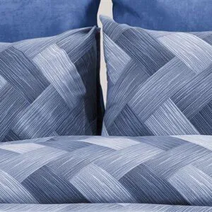 Μαξιλαροθήκη Εμπριμέ Αλκμήνη 454 50X70 Blue 70/30 Cott/Pol