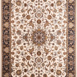 ΧΑΛΙ ROYAL SILK 003/W CREAM-BLUE - 200cm x 285cm