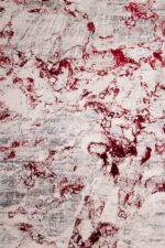 ΧΑΛΙ SHINY VELVET 5643/Light Grey Red - 240cm x 300cm