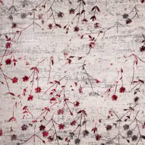 ΧΑΛΙ SHINY VELVET 5641/Light Grey Red - 200cm x 290cm