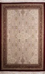 ΧΑΛΙ ROYAL SILK 1335/Z CREAM-RED - 200cm x 285cm