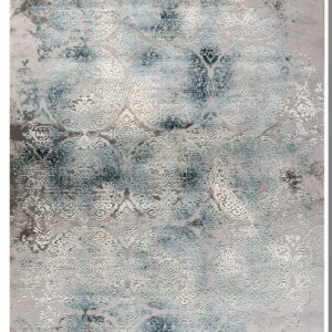 Χαλί VINTAGE 23115-ΜΠΛΕ-ΜΑΥΡΟ Tzikas Carpets