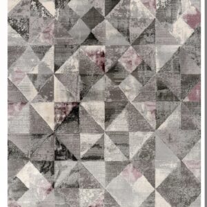 Χαλί ELEMENTS 31595-ΓΚΡΙ-ΜΩΒ Tzikas Carpets