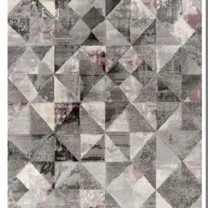 Χαλί ELEMENTS 31595-ΓΚΡΙ-ΜΩΒ Tzikas Carpets
