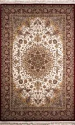 ΧΑΛΙ ROYAL SILK 5503/M CREAM-RED - 240cm x 300cm