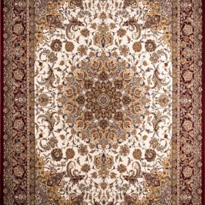ΧΑΛΙ ROYAL SILK 5503/M CREAM-RED - 240cm x 300cm