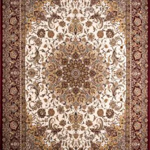 ΧΑΛΙ ROYAL SILK 5503/M CREAM-RED - 240cm x 300cm