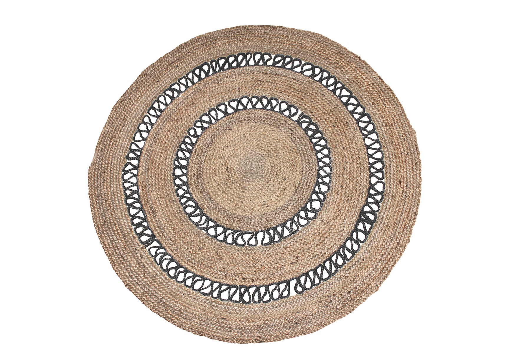 Klonaras Home Fashion ΧΑΛΙ ΓΙΟΥΤΑ PARMALA CHARCOAL- Klonaras Home Fashion 160cm - Στρογγυλό