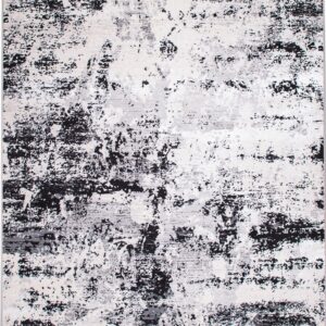 ΧΑΛΙ SHINY VELVET 5072/Anthracite White - 200cm x 290cm