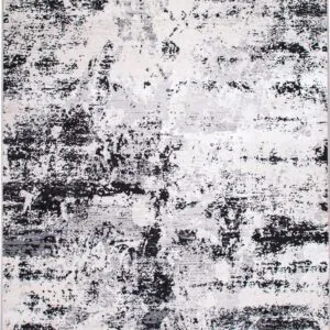 ΧΑΛΙ SHINY VELVET 5072/Anthracite White - 200cm x 290cm