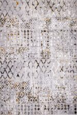 ΧΑΛΙ SHINY VELVET 6376/Anthracite Yellow - 200cm x 290cm