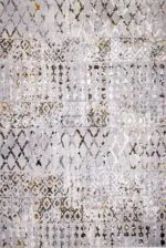 ΧΑΛΙ SHINY VELVET 6376/Anthracite Yellow - 200cm x 290cm