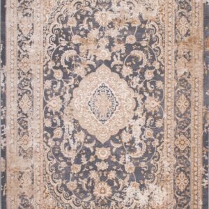 ΧΑΛΙ VELVET 2222/Grey Beige - 160cm x 230cm