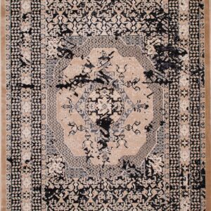 ΧΑΛΙ VELVET 4437/Anthracite Beige - 200cm x 290cm