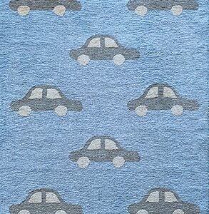 ΧΑΛΙ ΠΑΙΔΙΚΟ KIDDO CARS LIGHT BLUE - 090cm x 160cm