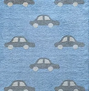 ΧΑΛΙ ΠΑΙΔΙΚΟ KIDDO CARS LIGHT BLUE - 090cm x 160cm