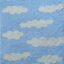 ΧΑΛΙ ΠΑΙΔΙΚΟ KIDDO CLOUDS LIGHT BLUE - 090cm x 160cm