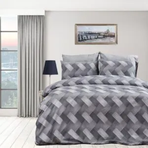 ΠΑΠΛΩΜΑΤΟΘΗΚΗ ΕΜΠΡΙΜΕ Αλκμήνη 452 160X240 Grey 70/30 Cott/Pol