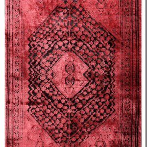 Χαλί KARMA 00155-ΚΟΚΚΙΝΟ-ΜΑΥΡΟ Tzikas Carpets
