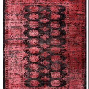 Χαλί KARMA 00164-ΚΟΚΚΙΝΟ-ΜΑΥΡΟ Tzikas Carpets