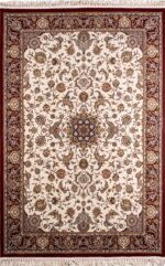 ΧΑΛΙ ROYAL SILK 003/C CREAM-RED - 160cm x 235cm