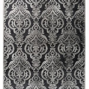 Χαλί HARMONY 37206-ΜΑΥΡΟ-ΑΣΗΜΙ Tzikas Carpets