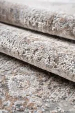 ΧΑΛΙ LUXURIOUS SILK 5989 GREY BEIGE - 080cm x 150cm