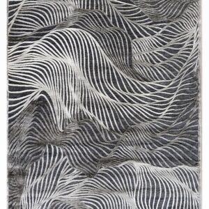 Χαλί HARMONY 61072-ΜΑΥΡΟ-ΑΣΗΜΙ Tzikas Carpets