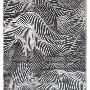 Χαλί HARMONY 61072-ΜΑΥΡΟ-ΑΣΗΜΙ Tzikas Carpets