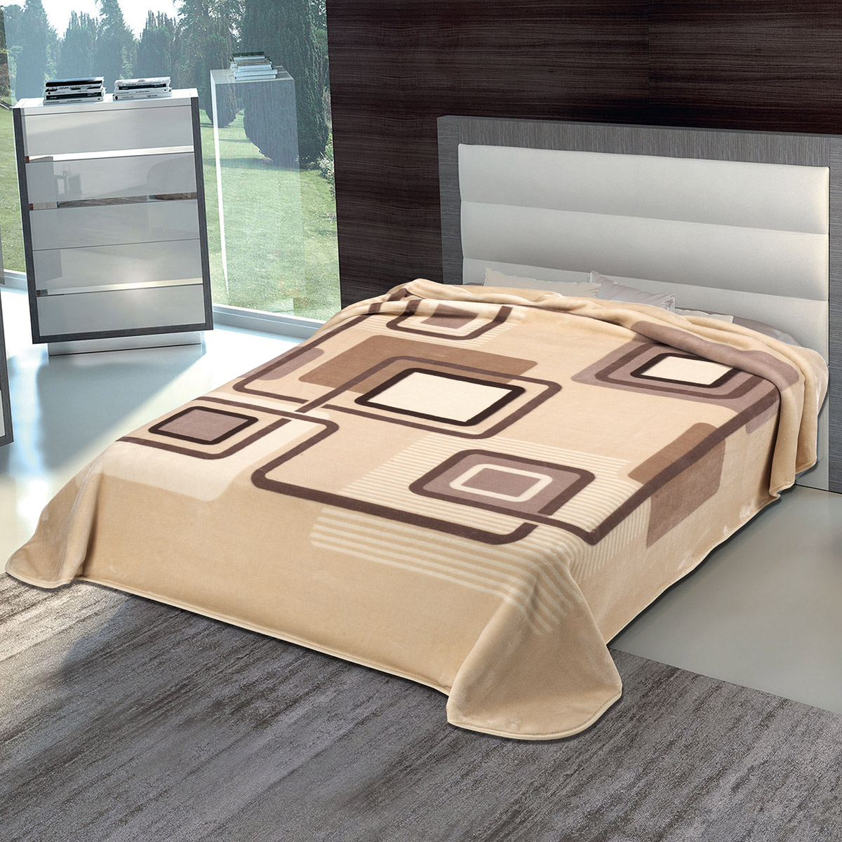 Belpla ΚΟΥΒΕΡΤΑ ΙΣΠΑΝΙΑΣ ΥΠΕΡΔΙΠΛΗ 220Χ240 BELPLA STER 271 BEIGE
