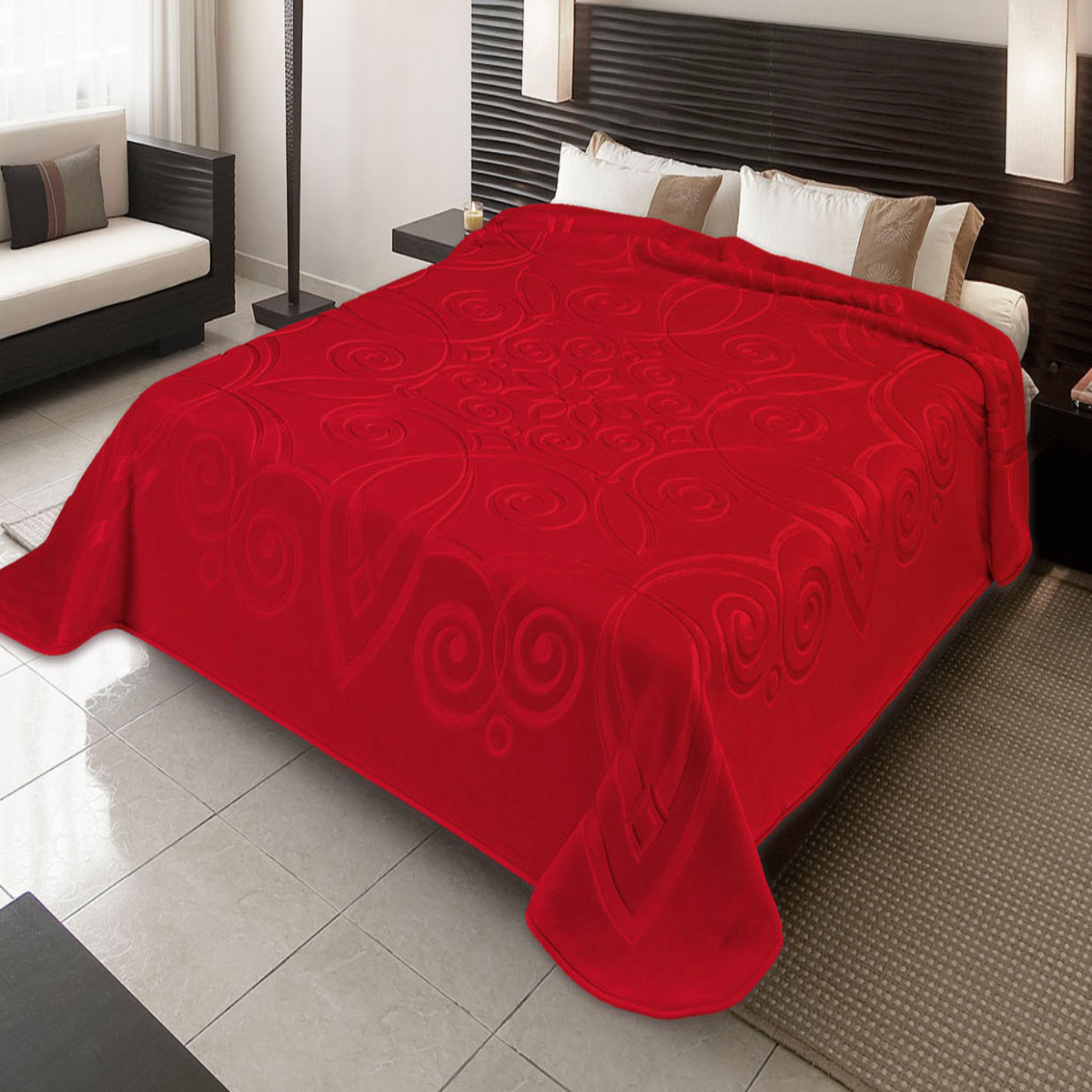 Belpla ΚΟΥΒΕΡΤΑ ΙΣΠΑΝΙΑΣ ΥΠΕΡΔΙΠΛΗ 220Χ240 BELPLA STER 516 RED(34)