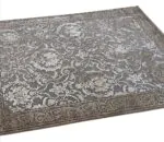 ΧΑΛΙ ZIRA 7336 GREY CREAM - 160εκ - Στρόγγυλο