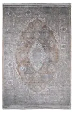 ΧΑΛΙ LUXURIOUS SILK 5991 GREY BEIGE - 240cm x 340cm