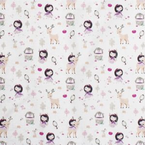ΠΑΝΑ ΧΑΣΕΣ bebe Lily & Deer 179 80X80 White-Pink Cotton 100%