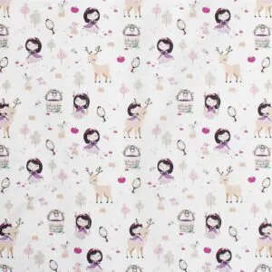 ΠΑΝΑ ΧΑΣΕΣ bebe Lily & Deer 179 80X80 White-Pink Cotton 100%