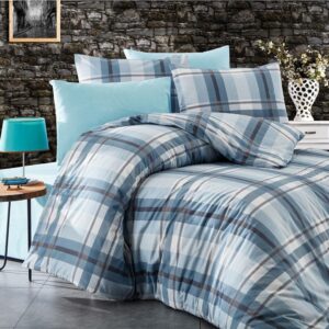 ΣΕΝΤΟΝΙΑ ΕΜΠΡΙΜΕ ΣΕΤ 4 τεμ Εκάβη 421 240X270 Sky Blue Cott/Pol 70/30