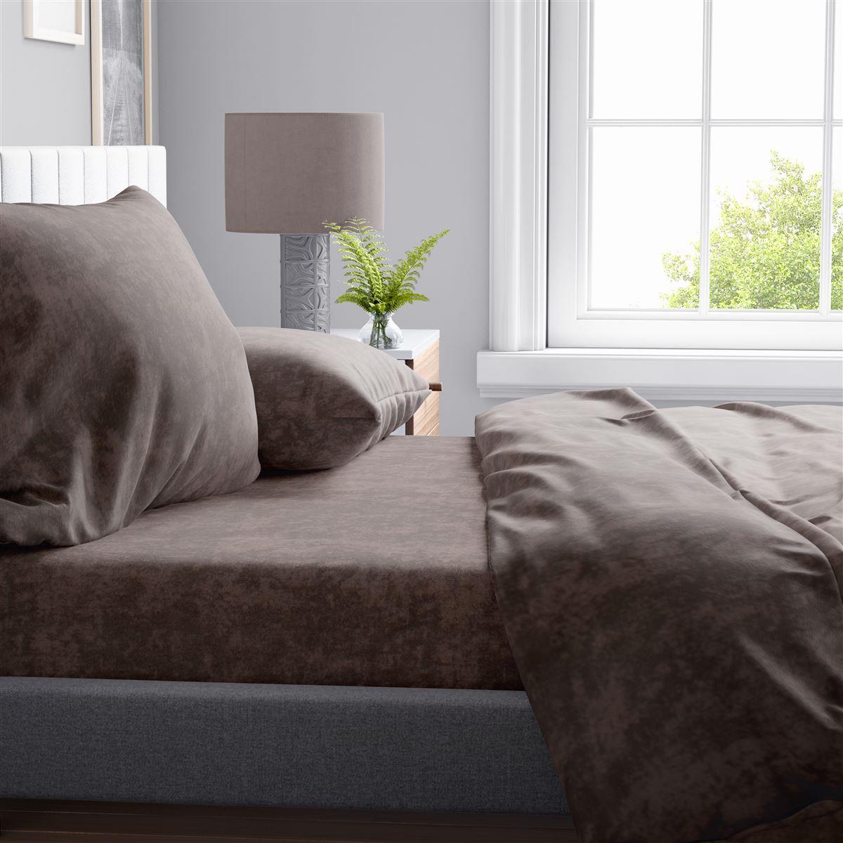 DIMcol ΣΕΝΤΟΝΙ 1 τεμ Shadow 22 220X240 Brown Cott/Pol 70/30